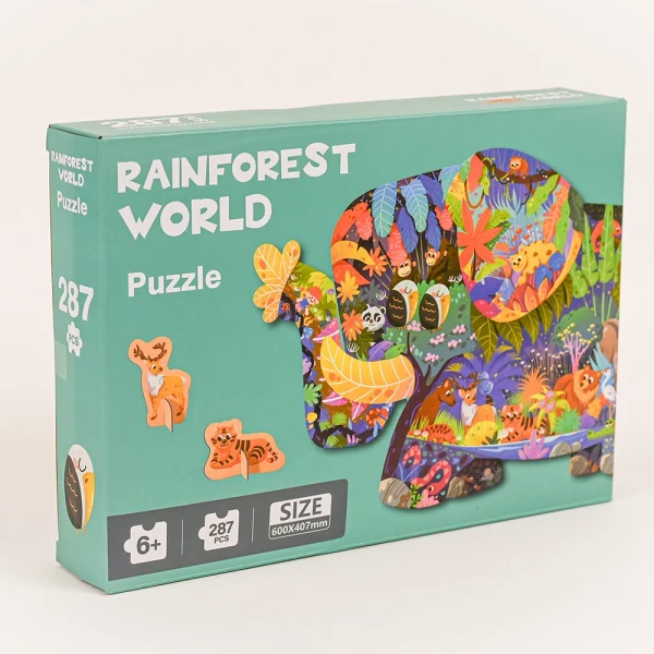 Tvarované puzzle Dažďový prales 287 ks