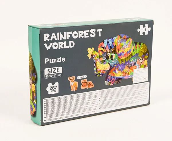 Tvarované puzzle Dažďový prales 287 ks