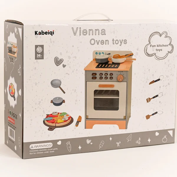 Drevený sporák s trúbou a príslušenstvom