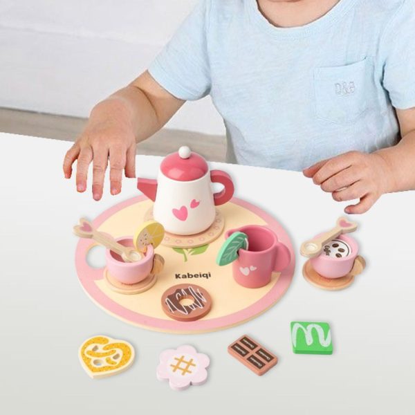 Čajový set drevený