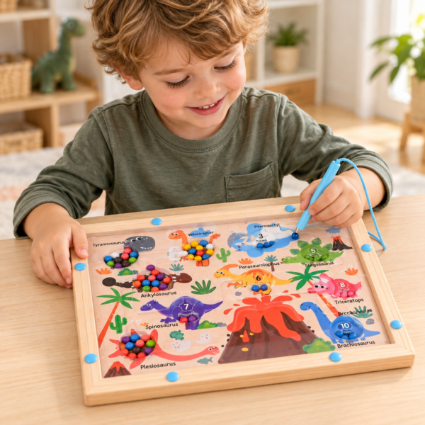900ED82E-5B81-4321-9F32-D6BE1284D8E0 Magnetický labyrint - Dinosaurus
