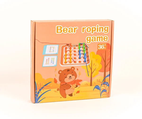 Drevená tabuľa na viazanie - medvedík