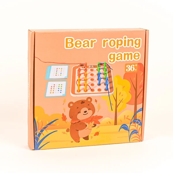 Drevená tabuľa na viazanie - medvedík