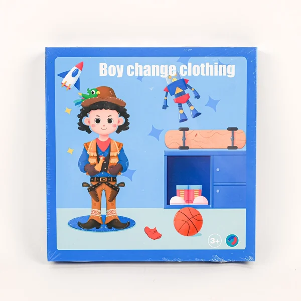 Magnetická kniha - oblečenie chlapec