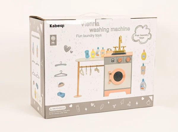 Pračka so žehliacou doskou a umyvadlom