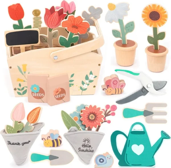 Záhradný set z dreva 30 dielov