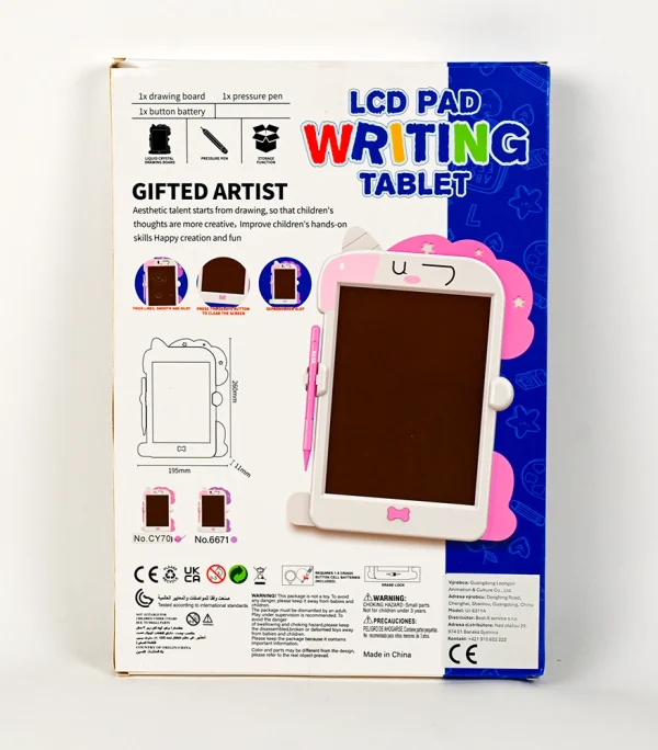 LCD tablet Jednorožec - Writing Tablet