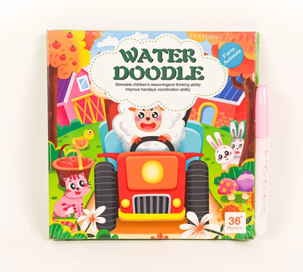 Maľovanie vodou s magnetickou knihou - Farma