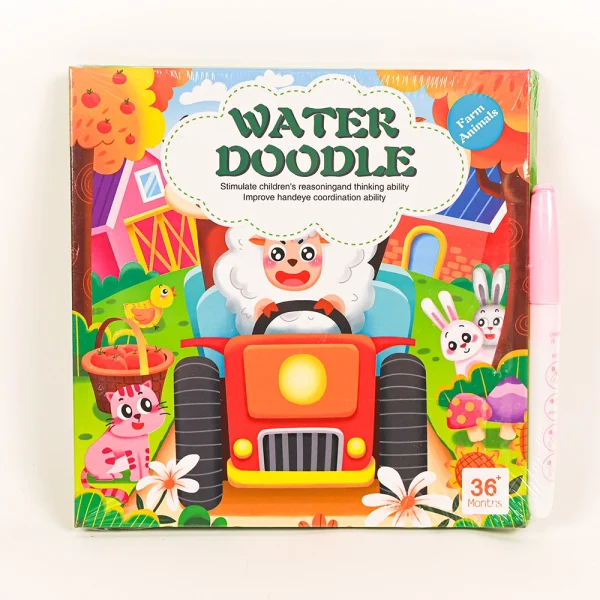 Maľovanie vodou s magnetickou knihou - Farma