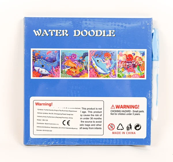 Maľovanie vodou s magnetickou knihou - Oceán