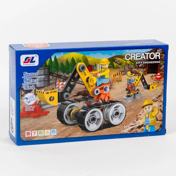 Konštrukčná stavebnica Creator City Engineering – Bager 3v1 (52 dielov)