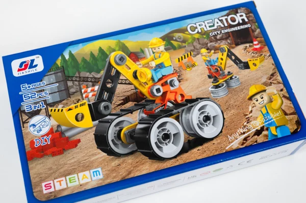 Konštrukčná stavebnica Creator City Engineering – Bager 3v1 (52 dielov)