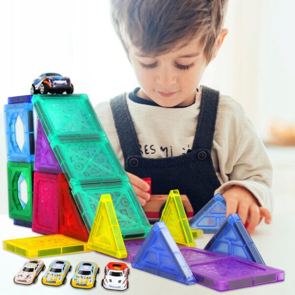 Magnetická stavebníca Garáž + 20 autíčok