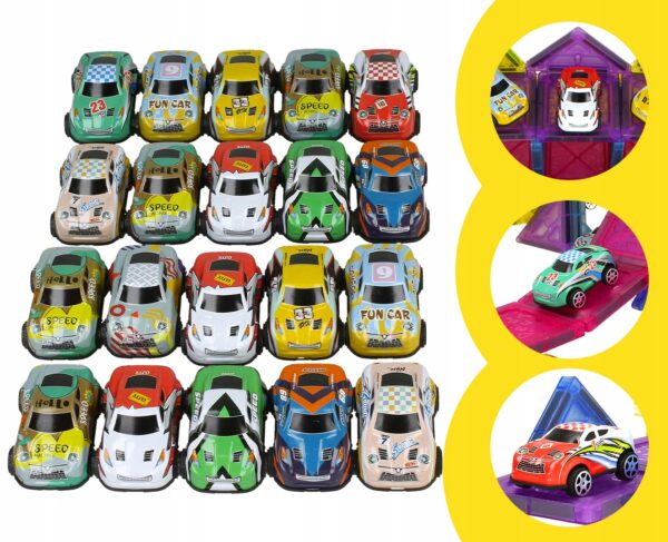 Magnetická stavebníca Garáž + 20 autíčok