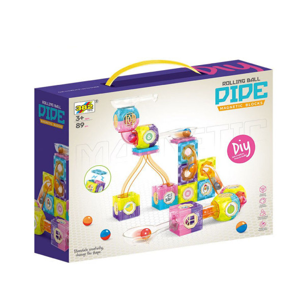 Magnetická guľôčková dráha PIPE 89 dielov