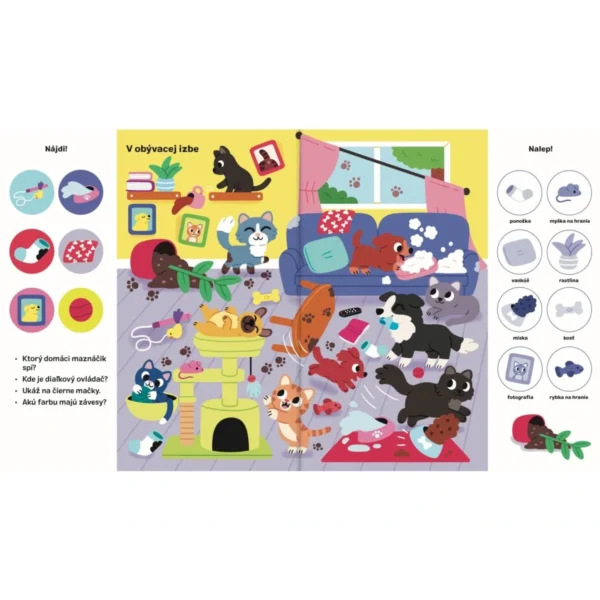 Svojtka 101 vecí na hľadanie a nalepovanie: Domáci maznáčikovia