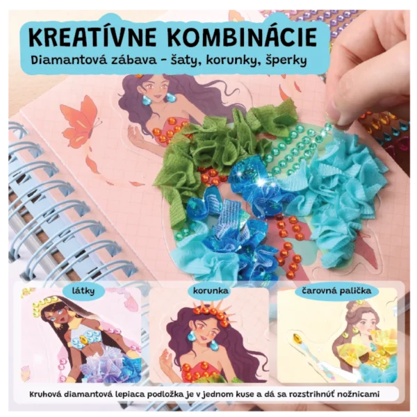 Mirola Fashion kreatívna kniha Magic Princesses