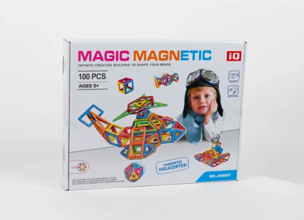 Magnetická stavebnica - HELICOPTER 100ks
