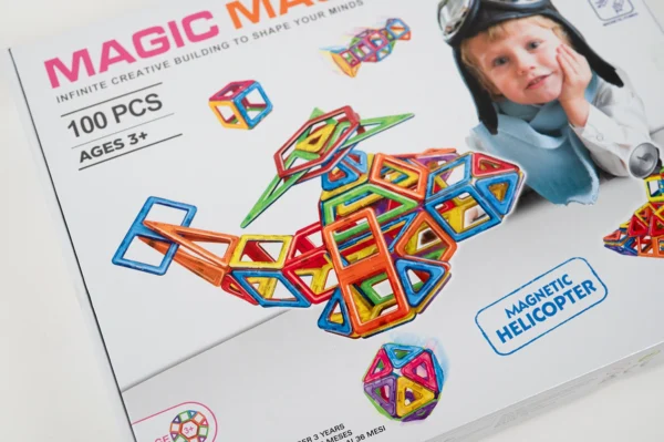 Magnetická stavebnica - HELICOPTER 100ks