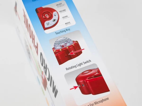 Detský mikrofón so stojanom a svetelnými efektmi