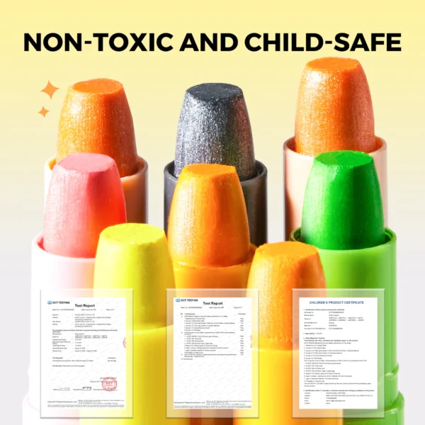 Jarmelo Jemné voskovky Umývateľné Glitter 12 ks