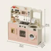 IMG_1345 Luxusná drevená kuchynka s výrobníkom ľadu, práčkou a mikrovlnkou