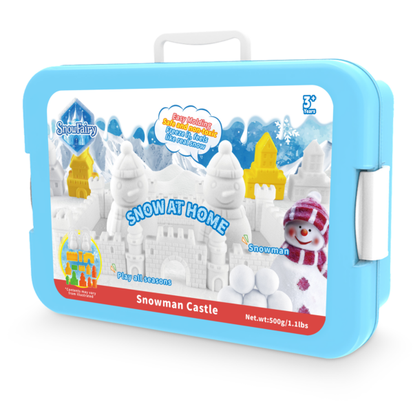 2025版英文 SF-01B 雪人城堡效果图 Snow Fairy – Snowman Castle – modelovací sneh v kufríku (500 g)