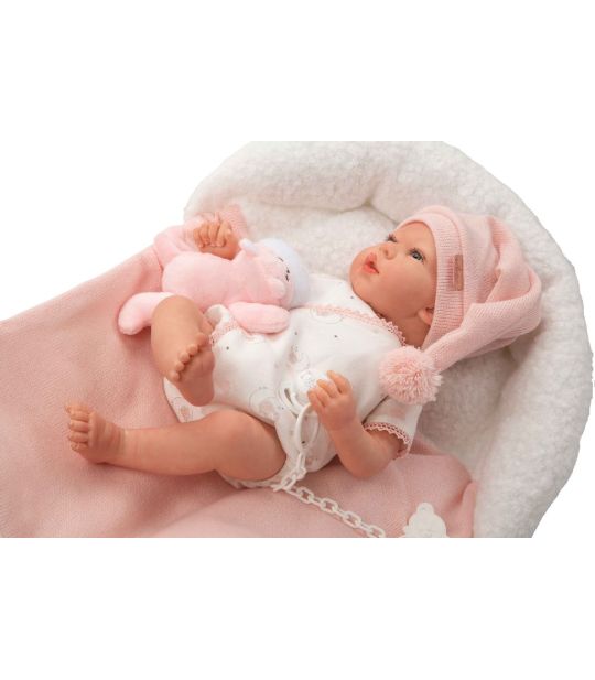 IMG_9823 Reborn bábika Arias Ariel 40 cm s vankúšikom a plyšákom