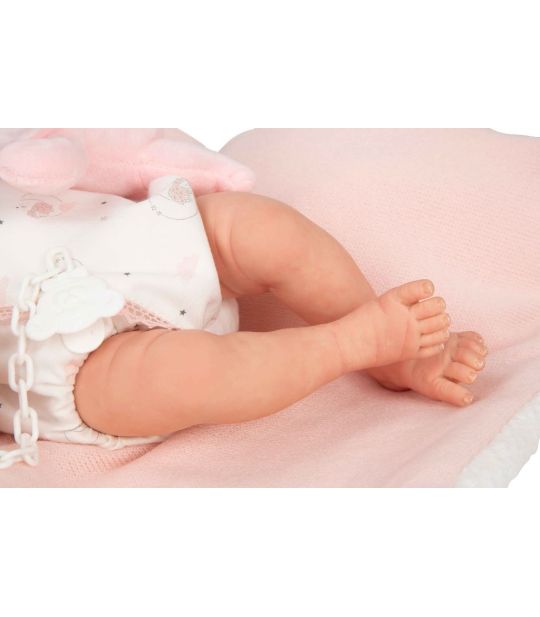IMG_9826 Reborn bábika Arias Ariel 40 cm s vankúšikom a plyšákom