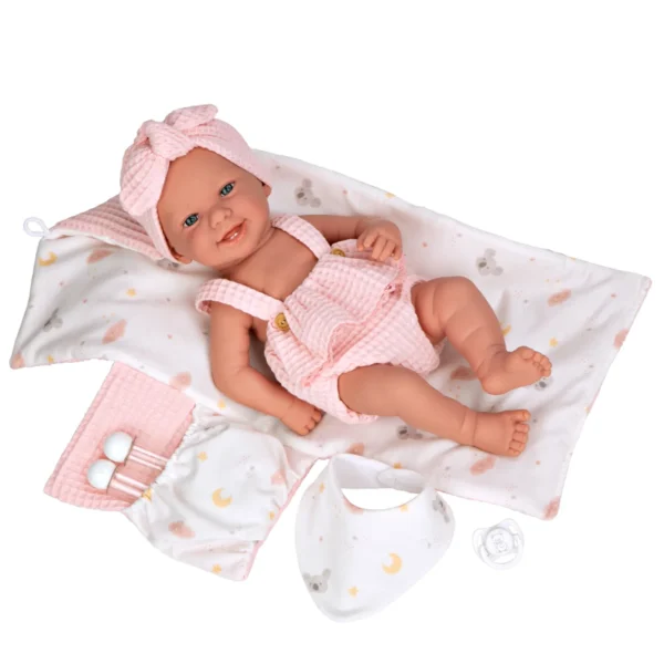 IMG_2766 Bábika Arias Elegance Zoe 42 cm s vôňou vanilky, prebaľovacou podložkou