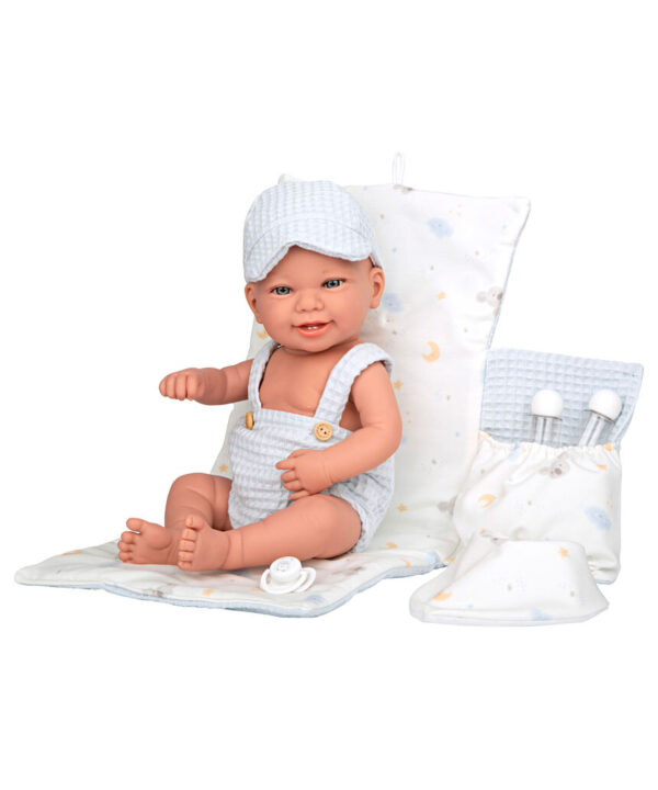IMG_2780 Bábika Arias Elegance Zoe 42 cm s vôňou vanilky, prebaľovacou podložkou a podbradníkom