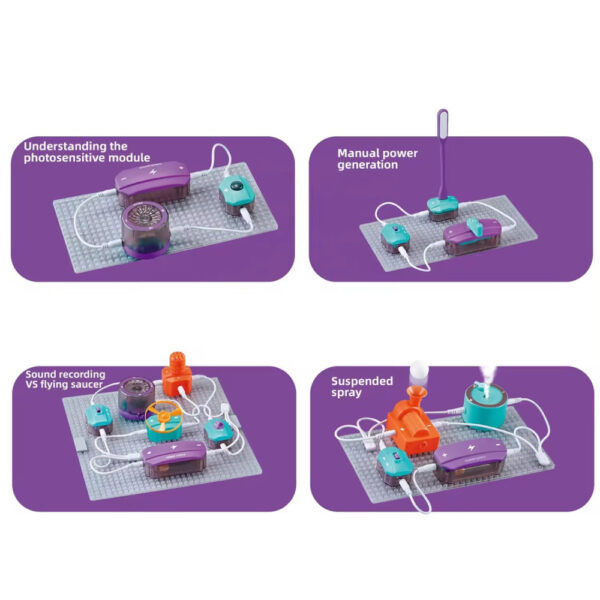 Electron-Blocks-25-Pieces-04 25-dielna vzdelávacia súprava | Súprava elektrických obvodov | 40+ STEM experimentov