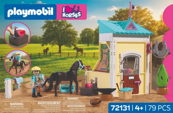 HRAls23397-02 Playmobil Malá stajňa s podkúvačom