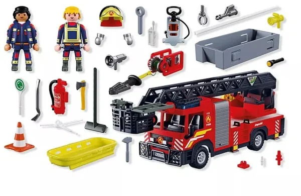 HRAls23437-06 Playmobil Hasičské auto s výsuvnou plošinou