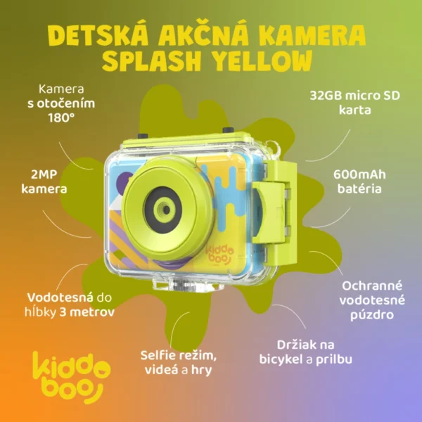 kbs7yel-detska-akcna-kamera-splash-yellow-10-1100x1100 Detská akčná kamera Splash Yellow